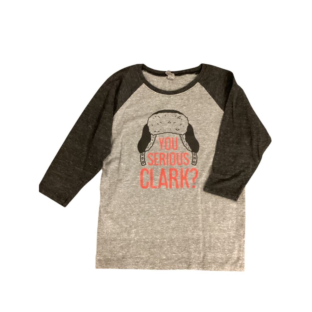 Instant Message “You Serious Clark?” Baseball Shirt Size Youth Large